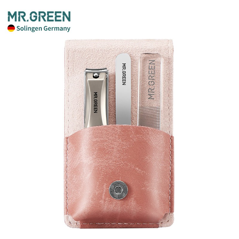 MR.GREEN Manicure Pedicure Set Nail Clippers Set Stainless Steel  with Travel Case