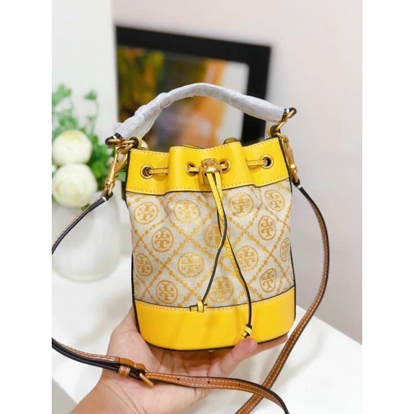 Túi Bucket Tory Burch Vàng