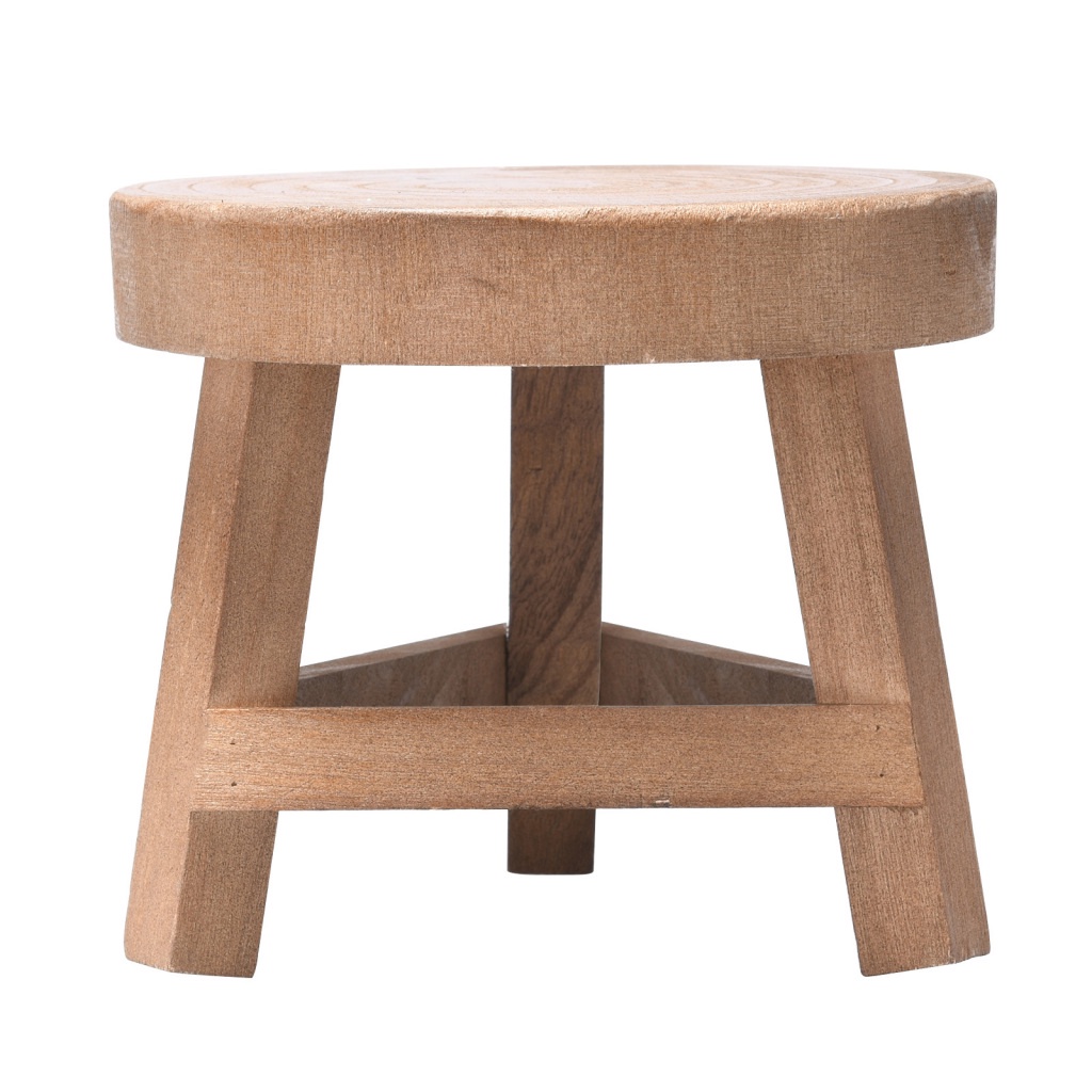 Giá Đỡ Chậu Hoa Hình Tròn Mini Bằng Gỗ Thân Thiện Với Môi Trường Trang Trí Nhà Cửa / Sân Vườn