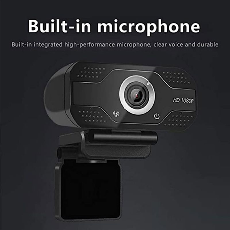 Webcam Mini USB 1080P Xoay Được Có Kẹp Gắn Máy Tính Laptop Tiện Dụng