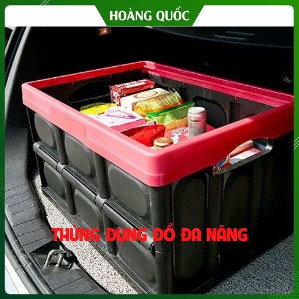 Thùng Đựng Đồ Ô Tô - Thùng Đựng Đồ Gấp Gọn - Để Đồ Cốp Xe Hơi, Đa Năng Dùng Cho Ô Tô Và Gia Đình