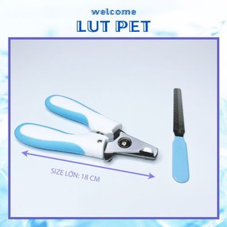 Kìm cắt móng chó mèo - Bộ kềm bấm kèm dũa móng chân cho chó mèo - size to
