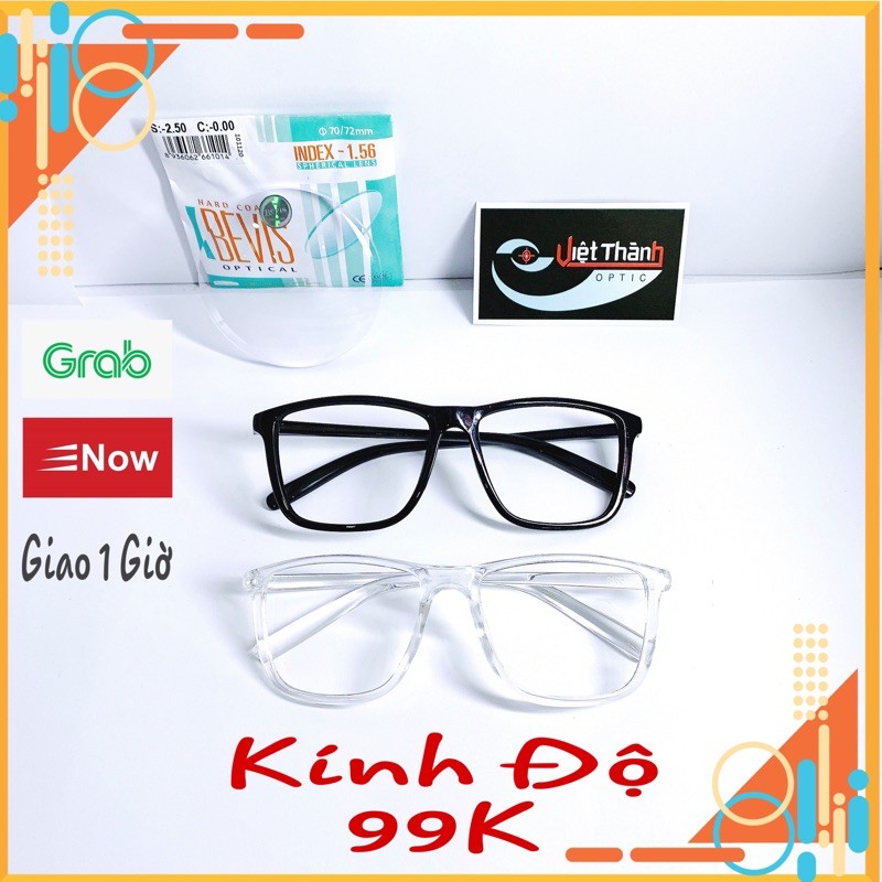 KÍNH ĐỘ Mắt Kính Cận Gọng Nhựa Phom Lớn To Nhận Lắp Mắt Cận Theo Yêu Cầu