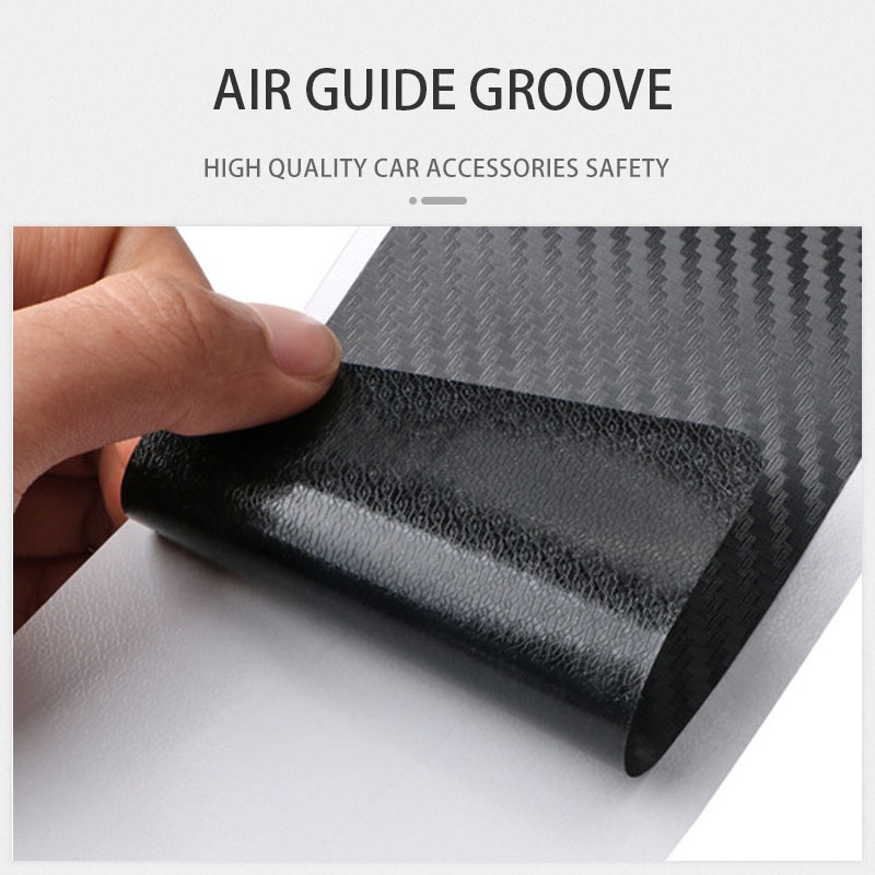 Miếng Dán In Họa Tiết Sợi Carbon Chống Trầy Kích Thước 400-600mm Thông Dụng Trang Trí Cửa Xe Hơi