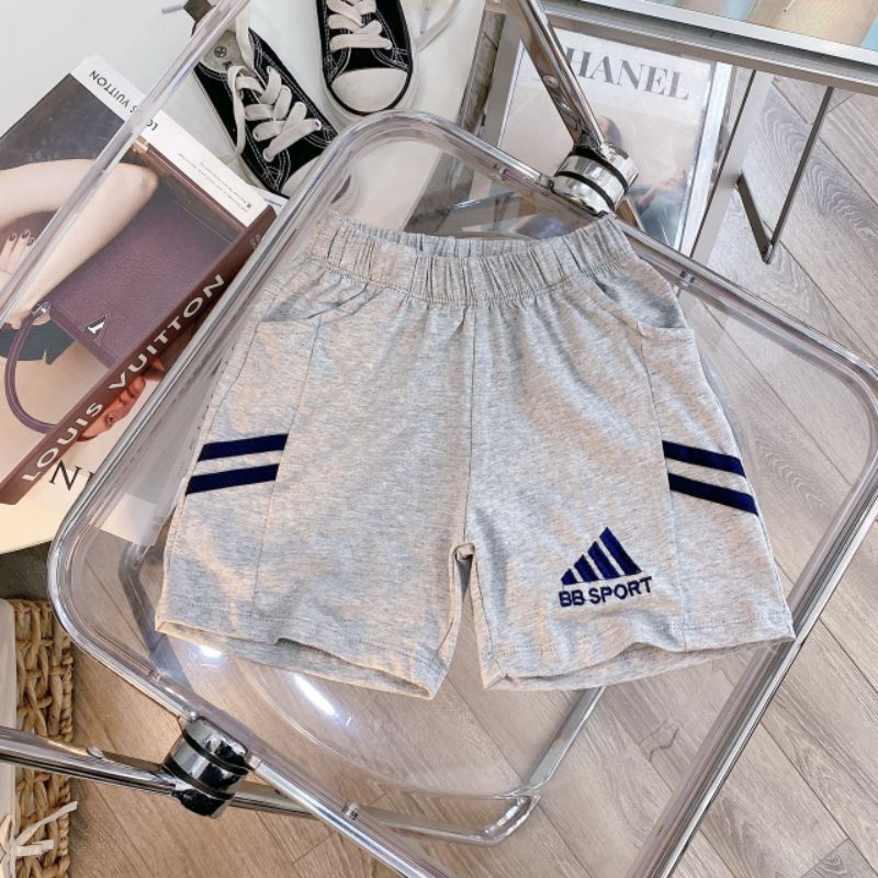 Quần đùi cotton Sài Gòn bé trai BB sport