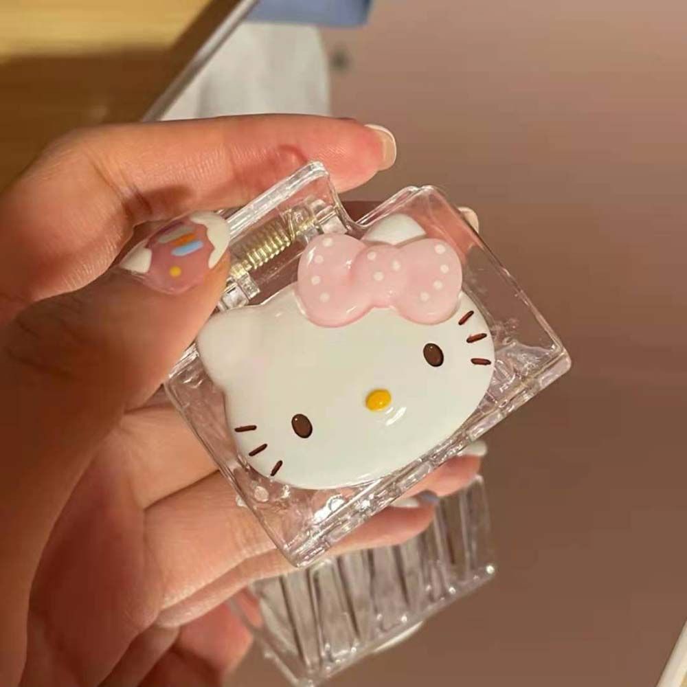 Kẹp Tóc Trong Suốt Họa Tiết Hoạt Hình Phong Cách Lolita Cho Nữ
