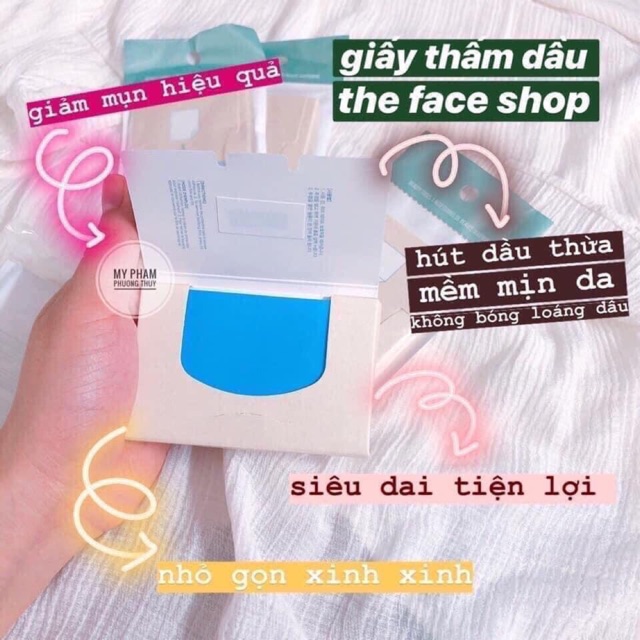 Giấy thấm dầu THE FACE SHOP mẫu mới | BigBuy360 - bigbuy360.vn