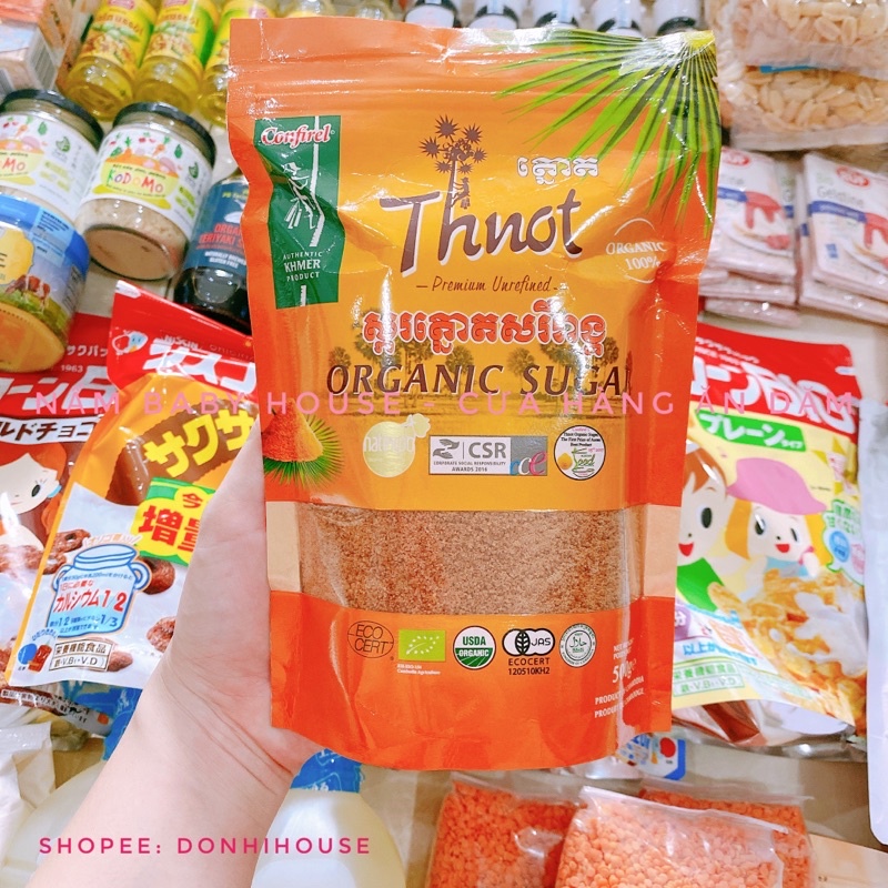 Đường thốt nốt hữu cơ Confirel Campuchia cho bé và gia đình