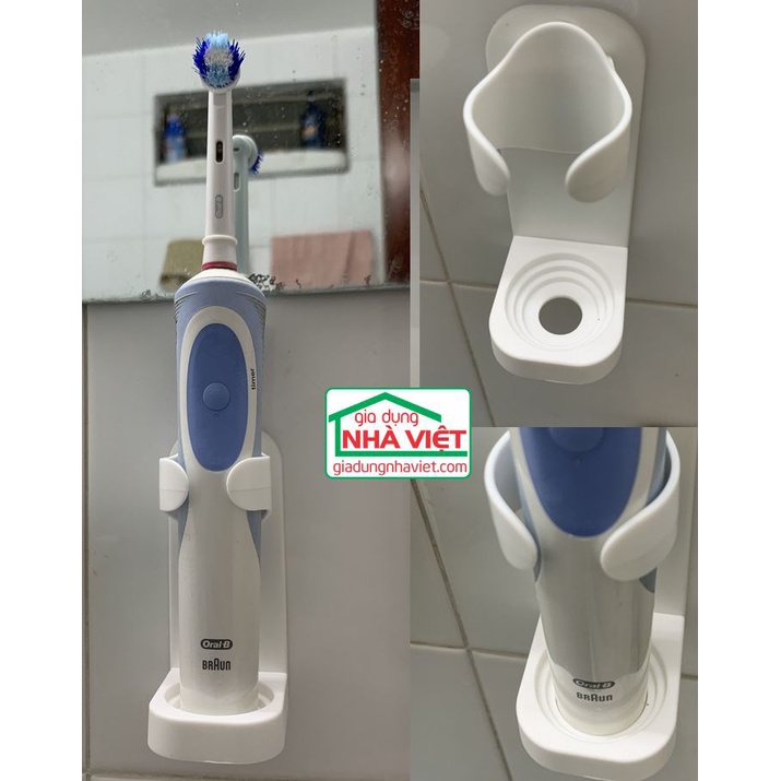Giá để bàn chải đánh răng điện chống thấm nước dán treo tường