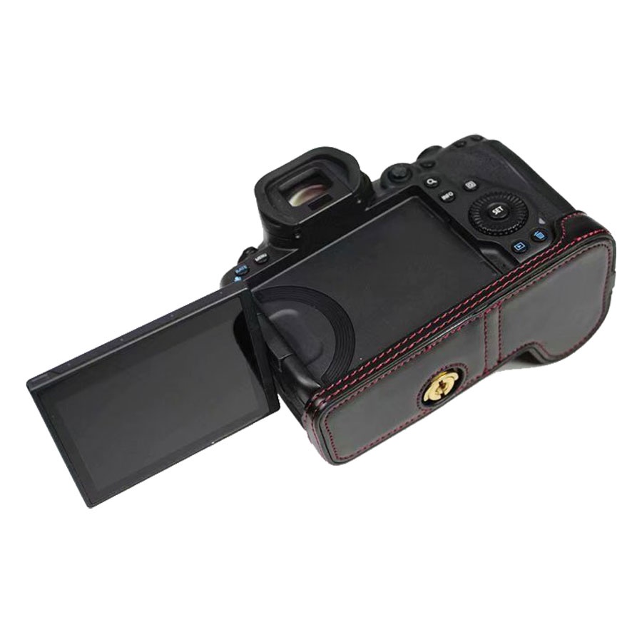 Ốp Da Pu Bảo Vệ Máy Ảnh Canon EOS R5 R6 DSLR