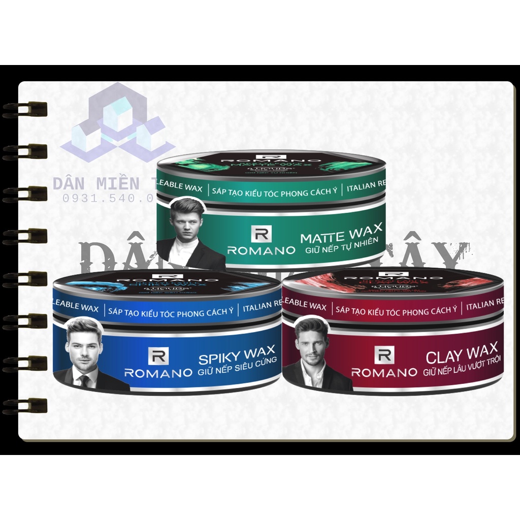 Wax tạo kiểu tóc Romano 68g/hộp