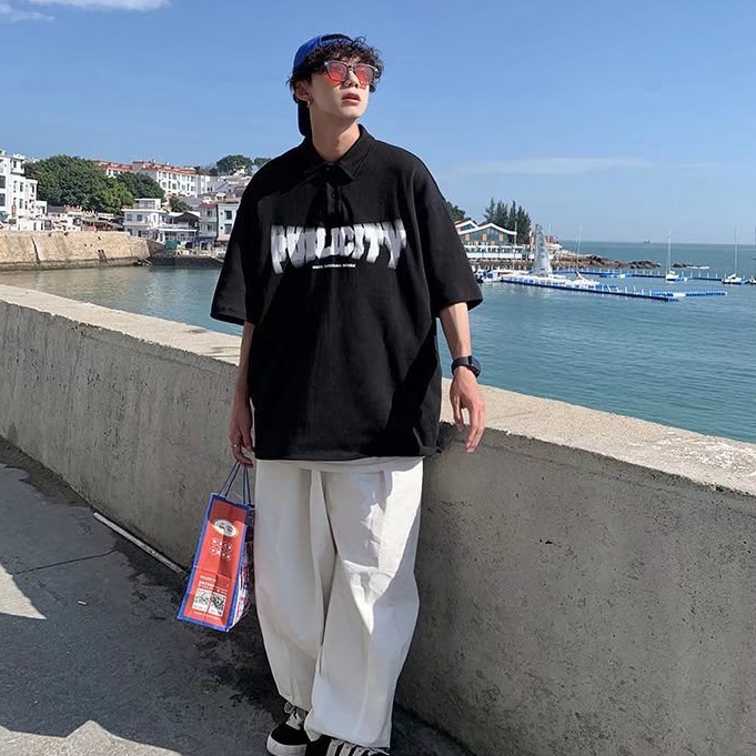 Áo polo Ngắn Tay In Hình Thời Trang Dành Cho Nam