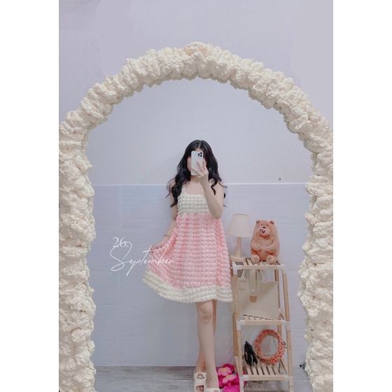 Baby doll tiểu thư chất xốp ( ảnh thật )