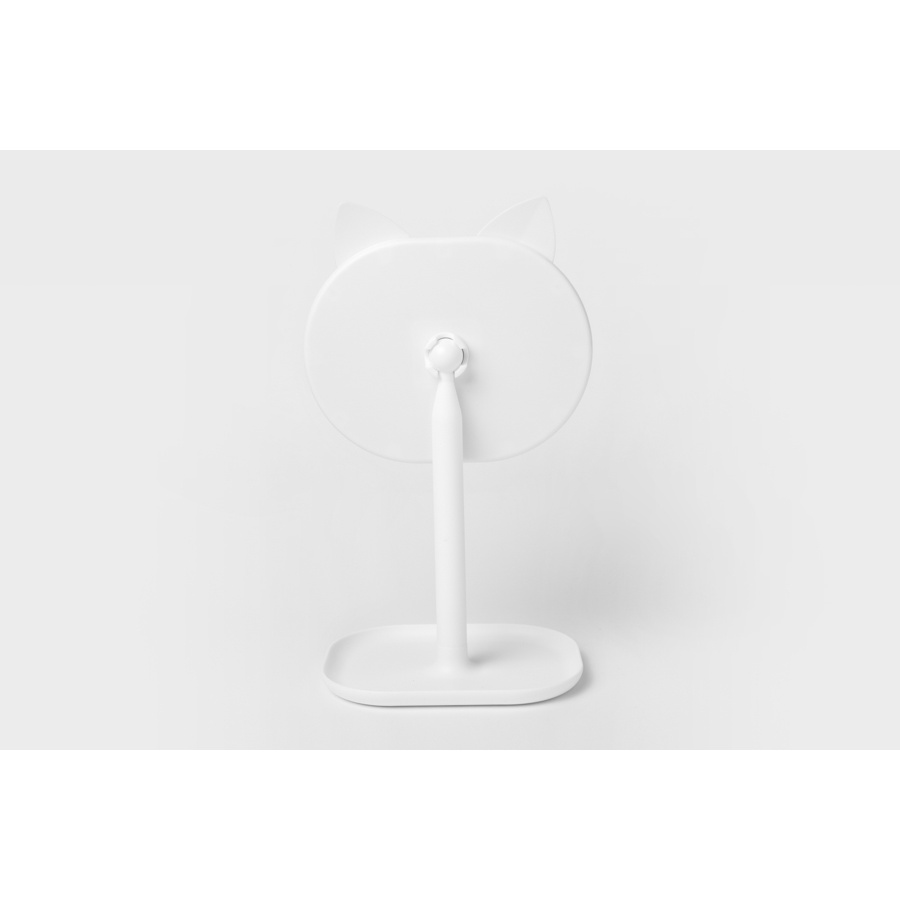Gương Để Bàn Hình Tai Mèo ARTBOX Hàn Quốc Có Khay Đựng Màu Trắng