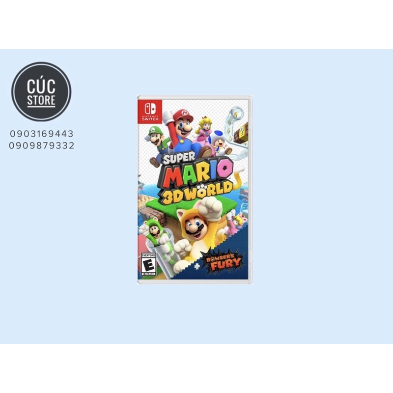 Băng chơi game Nintendo Switch : Mario 3D World + Bowser’s Fury