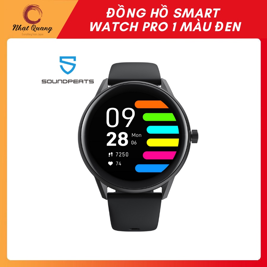 Đồng hồ nam nữ SoundPEATS Watch Pro 1 màu đen