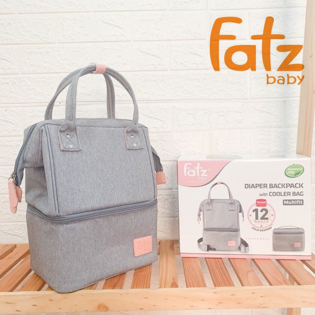 Ba Lô Bỉm Sữa Có Kết Hợp Túi Bảo Quản Bình Sữa Fatz Baby (CHÍNH HÃNG) CHO MẸ (FB2020SL)