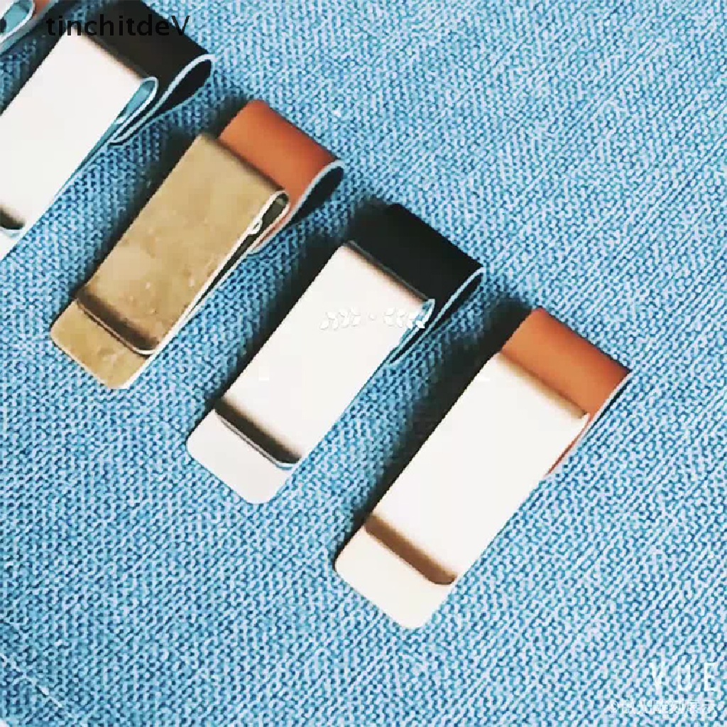 1 Kẹp Giấy / Da / Đồng Thau Bằng Thép Không Gỉ Tiện Dụng