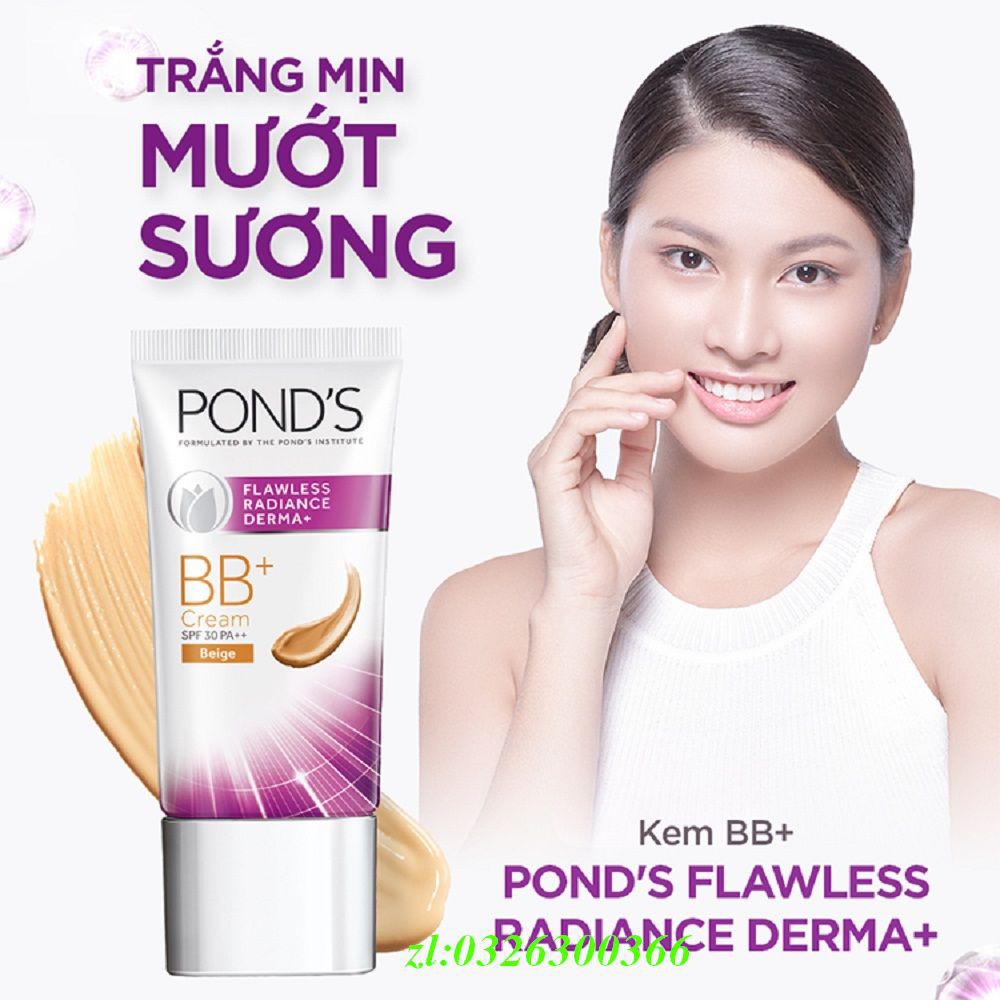 Kem Bb 25G Ponds Flawless Radiance Derma+ Chính Hãng.