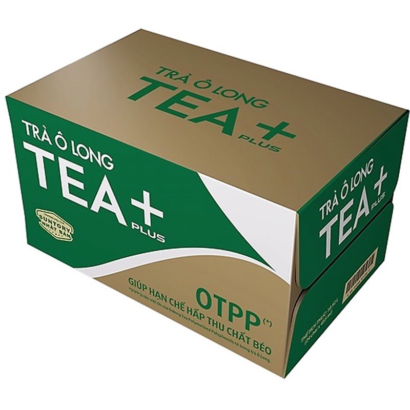 Thùng 24 chai trà olong tea+ plus 24*455ml