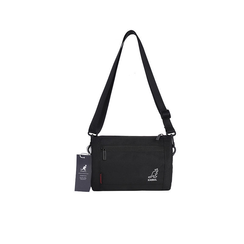 Túi đeo chéo thêu logo Kangol thời trang đơn giản cho nam