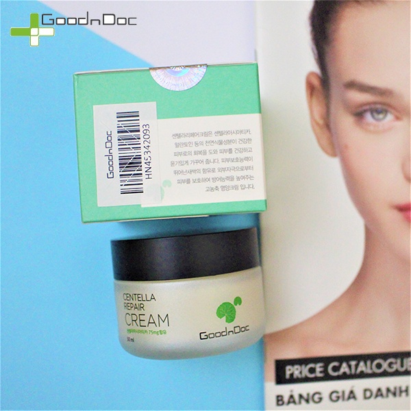 [NHẬP KHẨU-TEM PHỤ] Kem Dưỡng Rau Má GoodnDoc Centella Repair Cream Phục Hồi Da 50ml