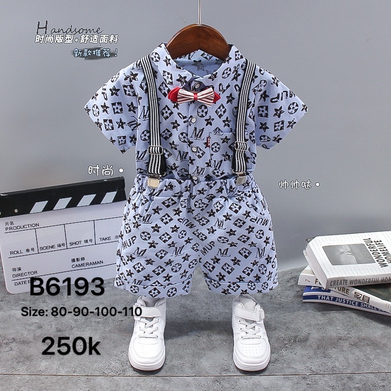Đồ bộ bé trai họa tiết B6193 ( hàng Quảng châu )
