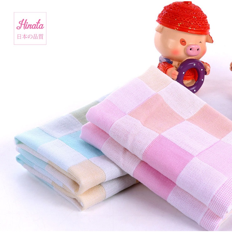 Combo 5 khăn gạc HINATA - 100% cotton, Mềm mại an toàn cho da trẻ em KG05