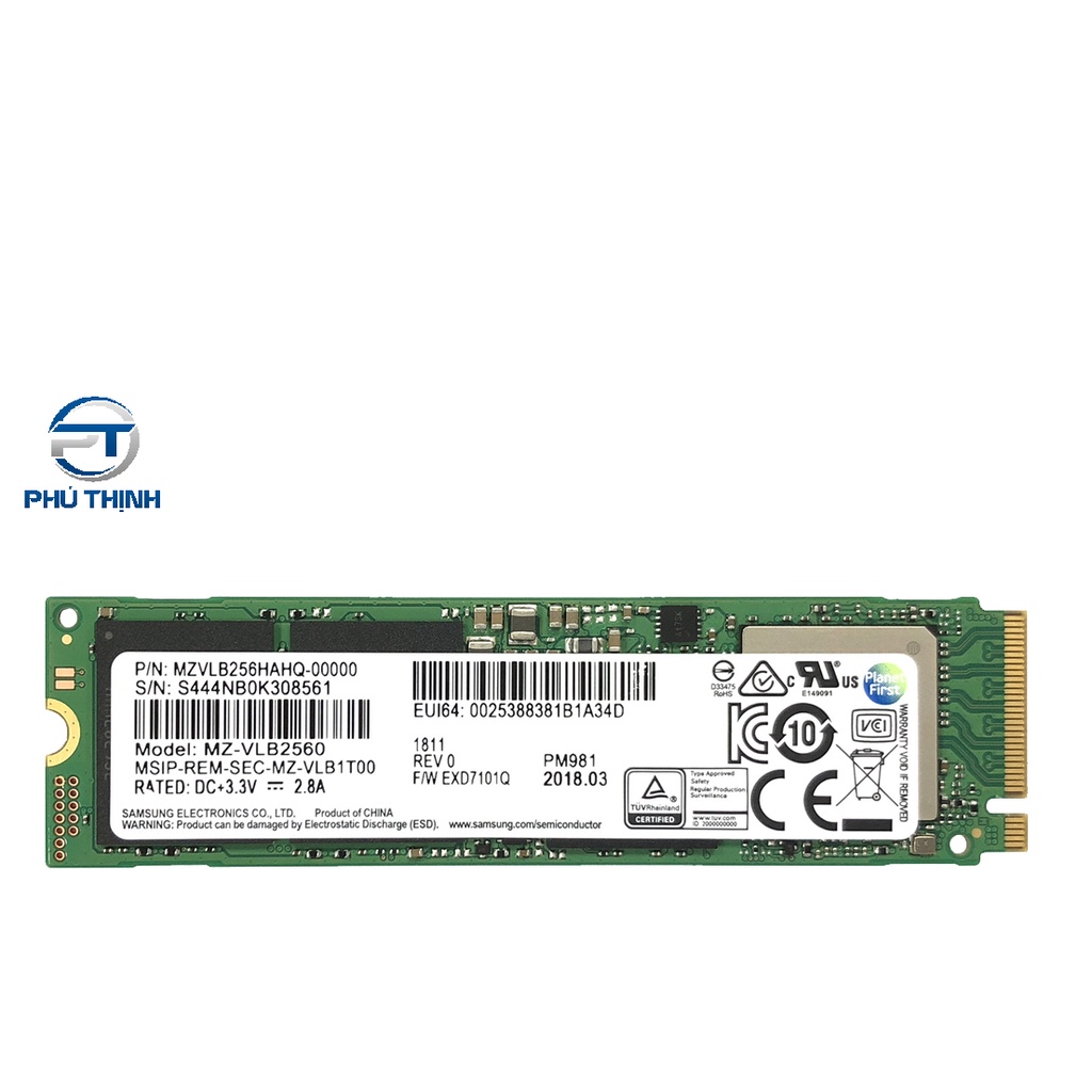 Ổ Cứng SSD Samsung PM981A 256GB M.2