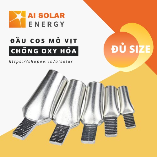 Đầu cos mỏ vịt dẹp đồng mạ thiếc chống oxy hóa size 2.5, 4, 6, 10, 16, 25, 35, 50, 70, 95