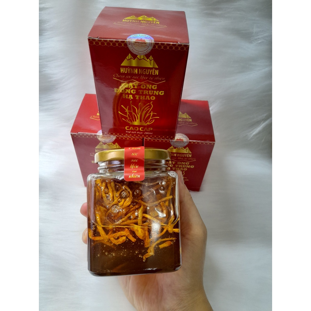 Mật Ong Đông Trùng Hạ Thảo hộp 280ml, thơm ngon, dễ uống, tốt cho sức khoẻ