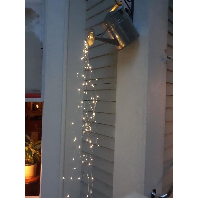 Led đom đóm Fairy Light - 5 mét - Vàng Nắng - Dùng pin đĩa (Tặng pin)