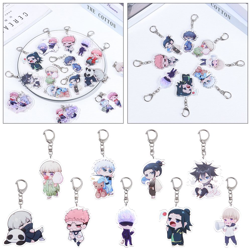 Móc Khóa Acrylic Họa Tiết Hoạt Hình Gojo Gofu Kuroe Dễ Thương