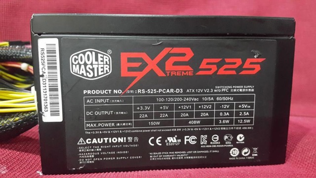 Nguồn Cooler Master Extreme 2 525 chính hãng