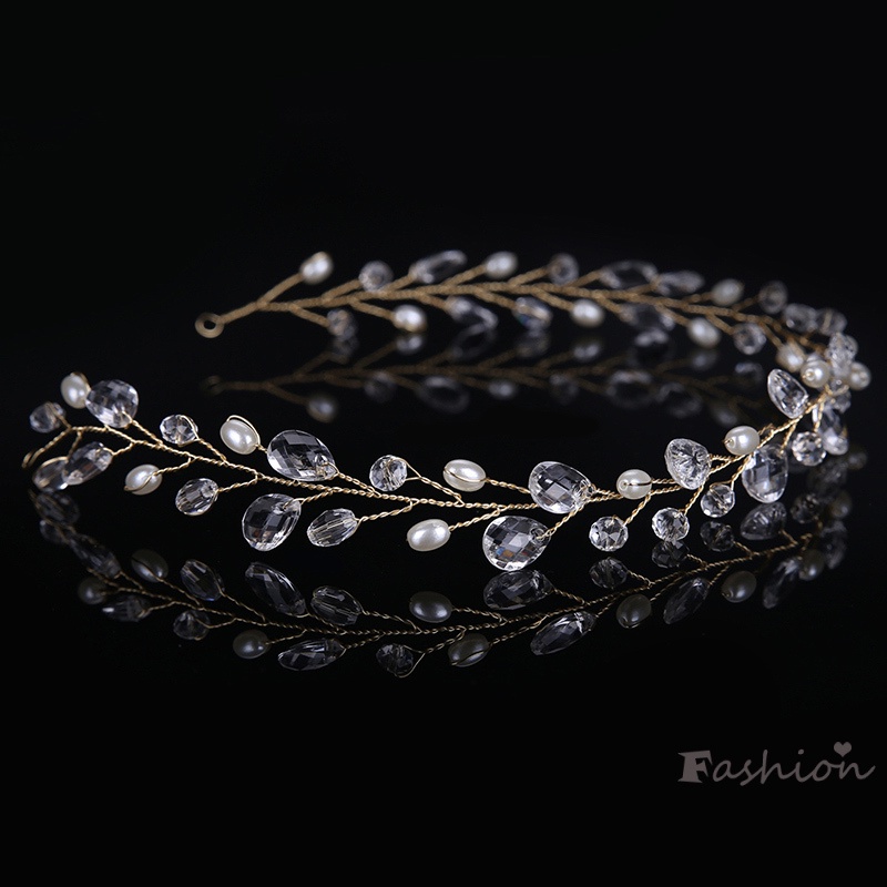 Lược Cài Tóc Cô Dâu Đính Đá Pha Lê Thời Trang