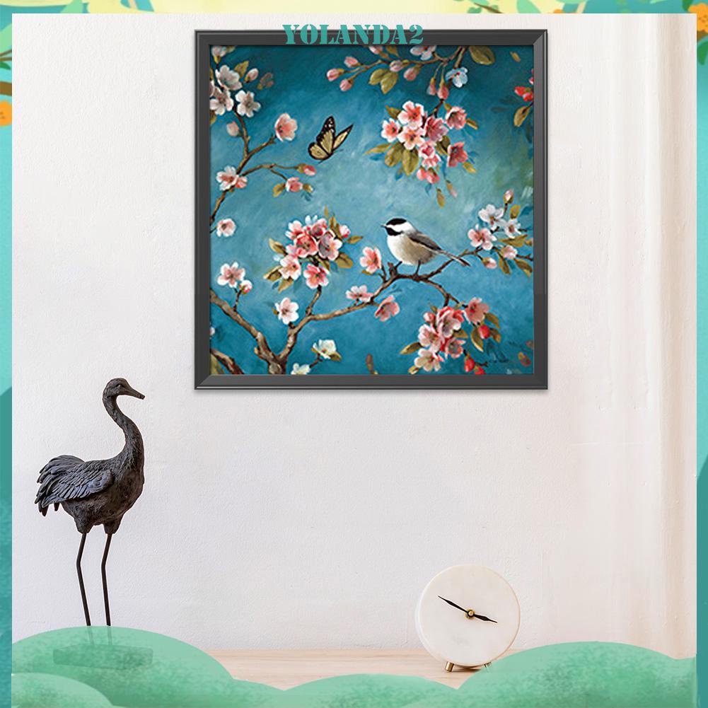 Tranh Thêu Chữ Thập DIY 11CT Hình Con Chim Kích Thước 45 X 45cm