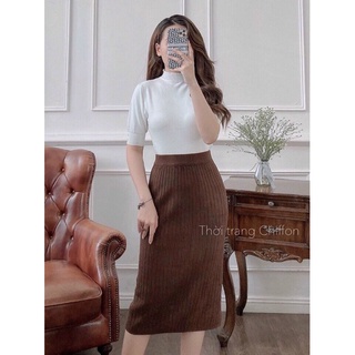 Chân váy len chất đẹp hàng Quảng châu