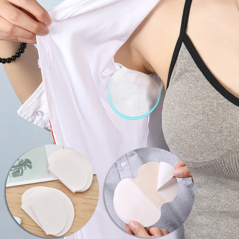 Miếng Dán Thấm Hút Mồ Hôi Cho Vùng Da Dưới Cánh Tay Trọng Lượng Nhẹ Tự Dính Không Đường May Chất Lượng Cao