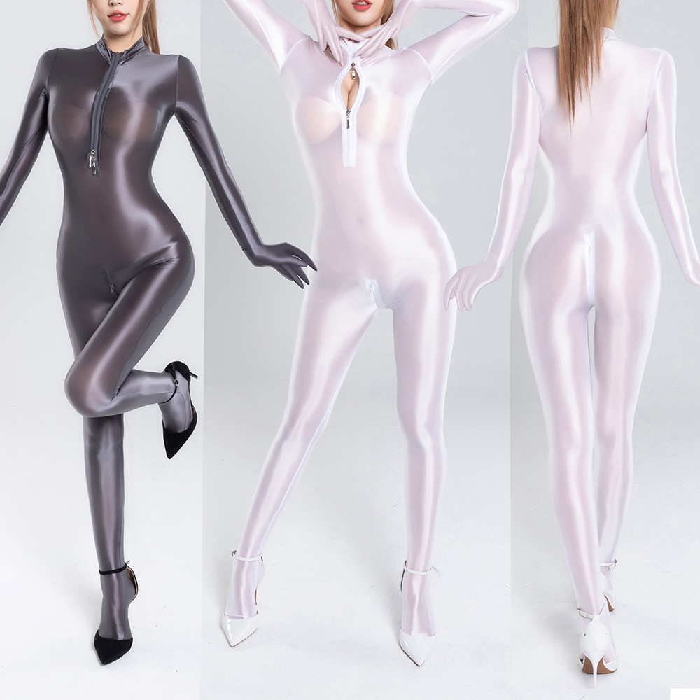 Áo liền quần tay dài chất liệu nylon thoải mái quyến rũ cho nữ