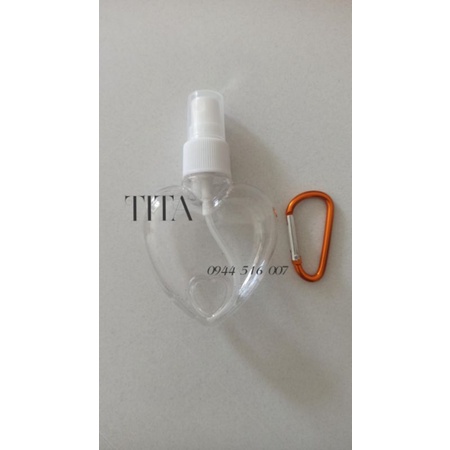 Bình Xịt Rỗng 50ml Đựng Nước Xịt khuẩn,Kèm Móc Khóa Tiện Dụng