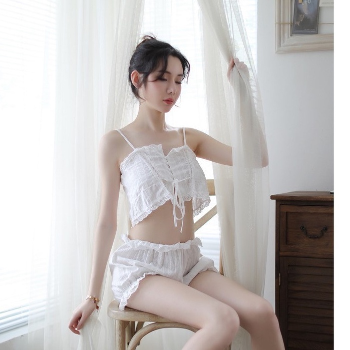 Bộ Ngủ 2 Dây Trẻ Trung Xinh Xắn Quyến Rũ 5092