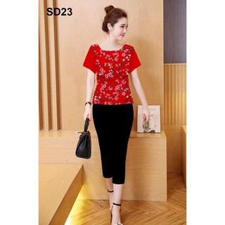 Set bộ đồ lửng nữ mặc nhà cực đep