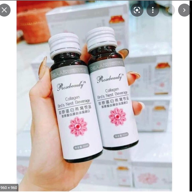 COLLAGEN ROSE BEAUTY YẾN TRẮNG DA CHÍNH HÃNG (TRẮNG HỒNG RẠNG RỠ X10)