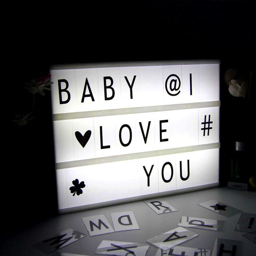 ORIENTLII Bảng Đèn Khổ A4 Trang Trí Tiệc Cưới Mới