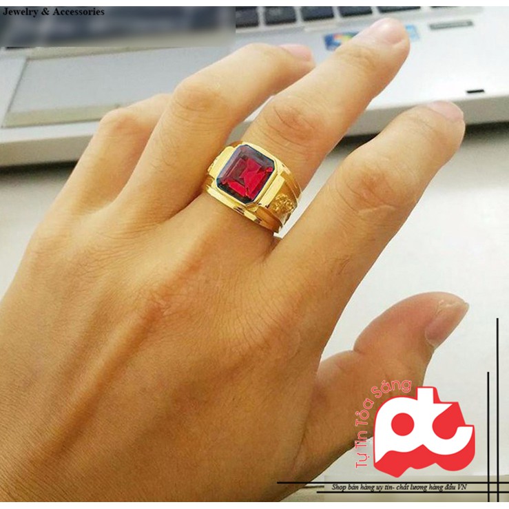 [79K] Nhẫn inox nam CHẠM RỒNG