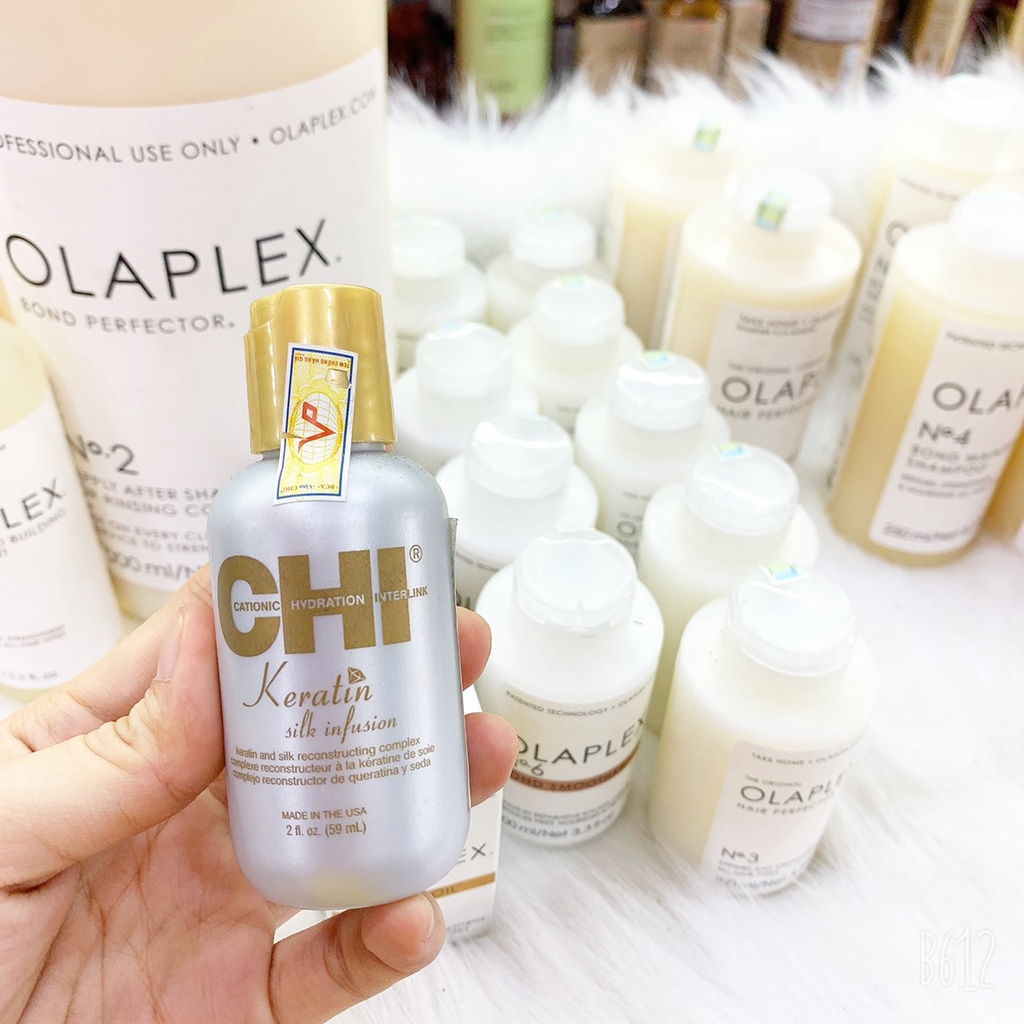 TINH CHẤT DƯỠNG BÓNG CHI KERATIN SILK INFUSION 59ML/177ML CHÍNH HÃNG