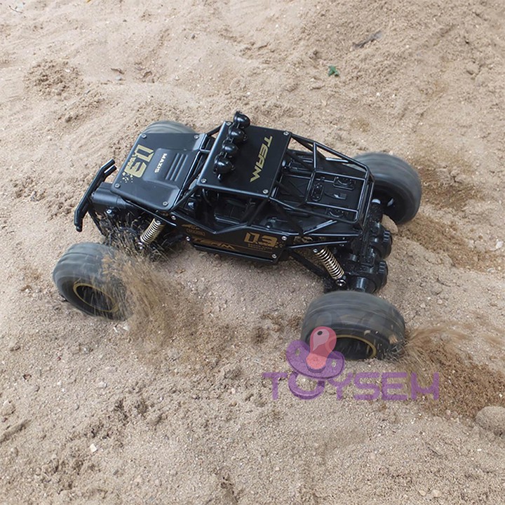 Đồ chơi xe điều khiển từ xa vượt địa hình 4 kênh 1:16 với pin sạc Li-ion 2000 mAh  - Quà tặng sinh nhật cho bé