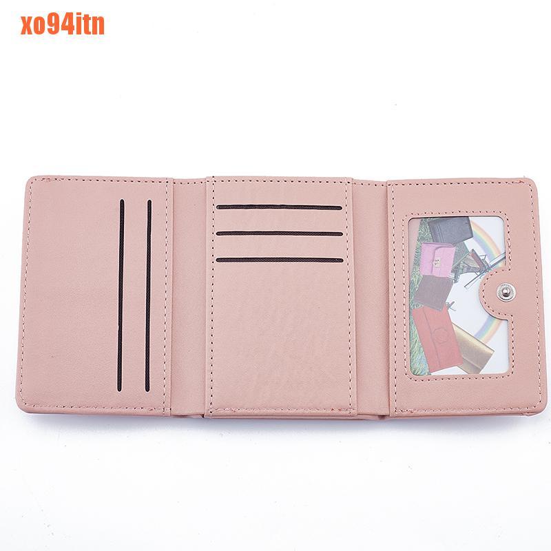 Ví Ngắn Nữ In Hình Chó Corgi Hoạt Hình Dễ Thương