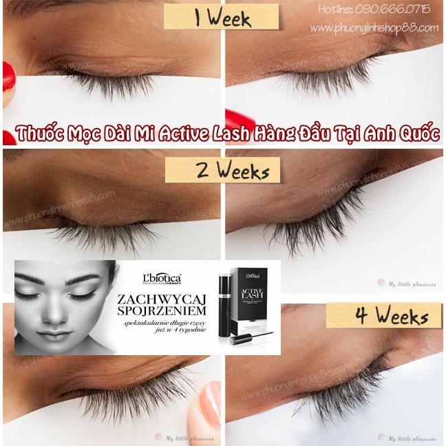 Thuốc Mọc Dài Mi - Dài Mày Loại Mạnh Cao Cấp Lbiotica Active Lash Anh Quốc