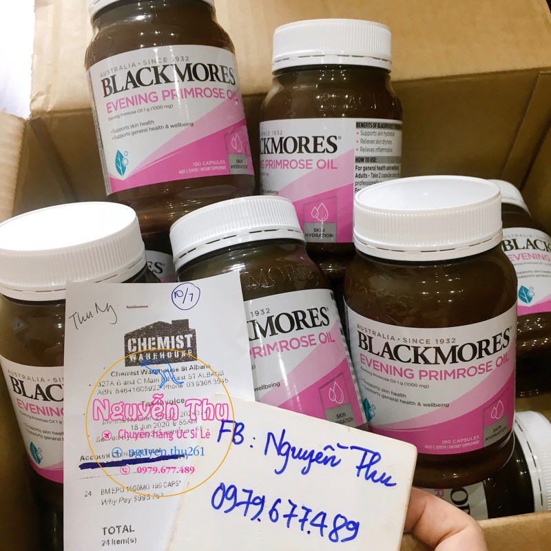 (MẪU MỚI) TINH DẦU HOA ANH THẢO BLACKMORES EVENING PRIMROSE OIL